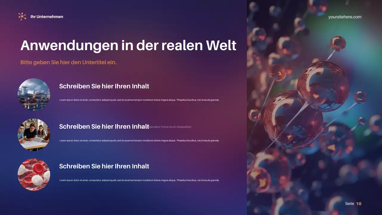 Lila Moderne Wissenschaft Präsentation