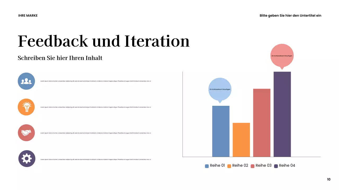 Braune moderne kreative Präsentation