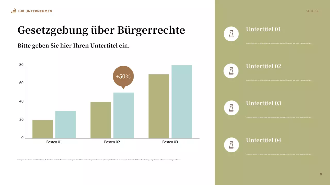 Beige Abstrakte Gleichheit Präsentation