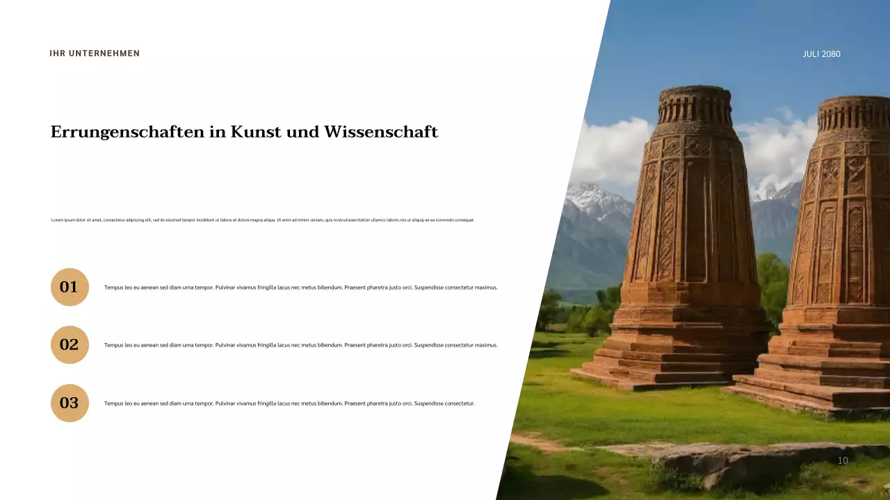 Beige Classic Civilization Präsentation