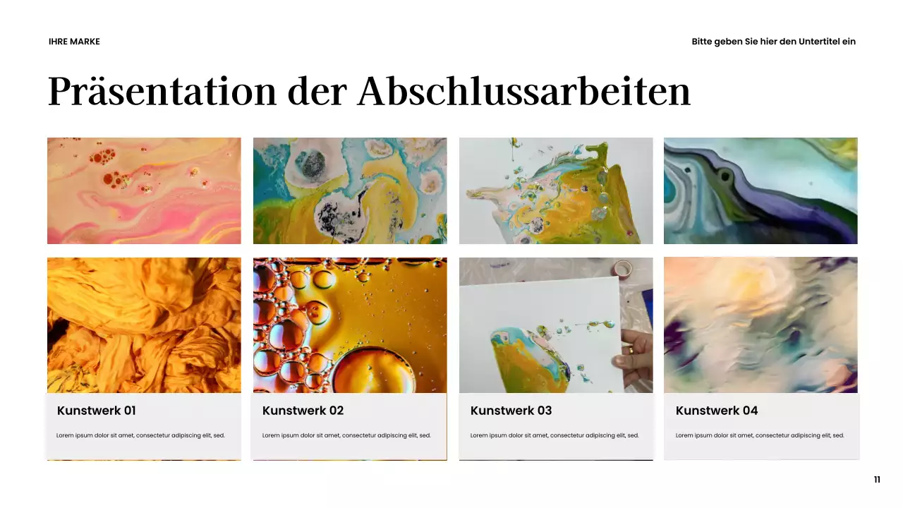 Braune moderne kreative Präsentation