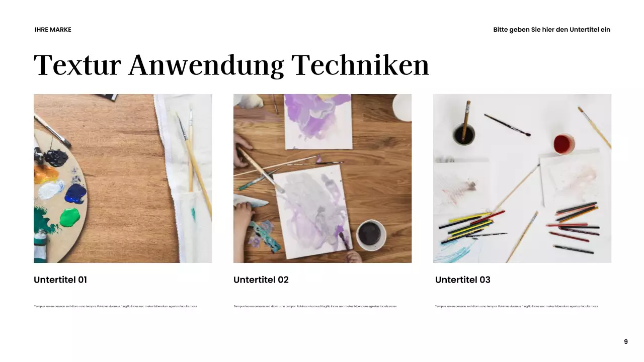 Braune moderne kreative Präsentation