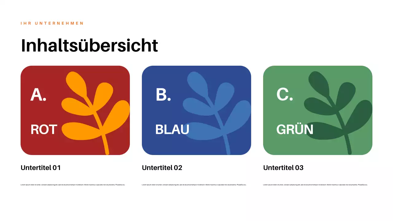 Rote ästhetische Natur Präsentation
