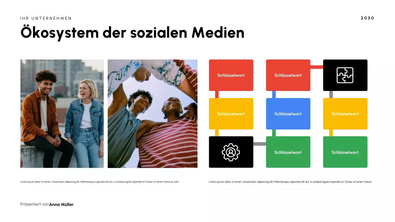 Präsentation der modernen schwarzen Kultur