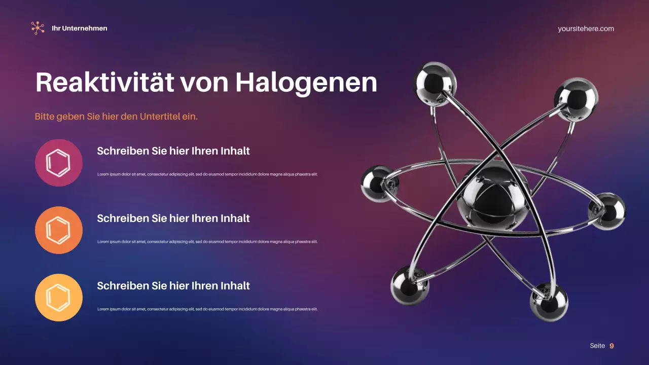 Lila Moderne Wissenschaft Präsentation