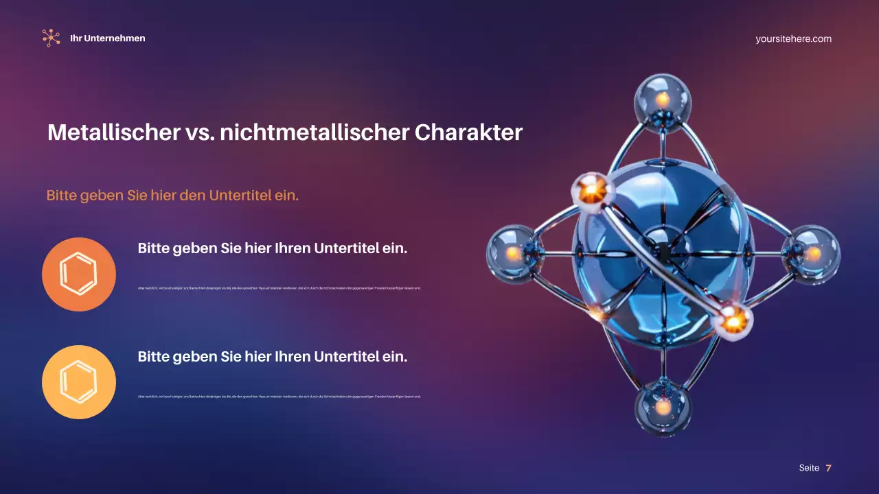 Lila Moderne Wissenschaft Präsentation