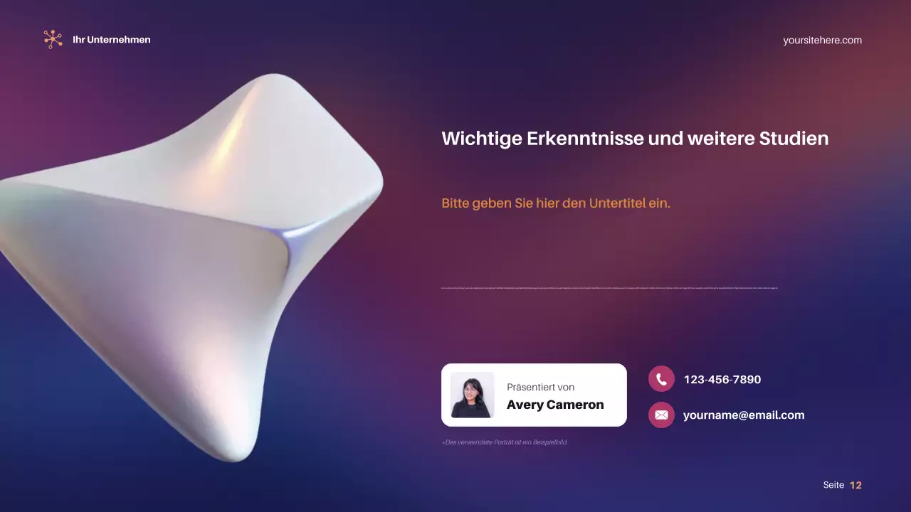 Lila Moderne Wissenschaft Präsentation