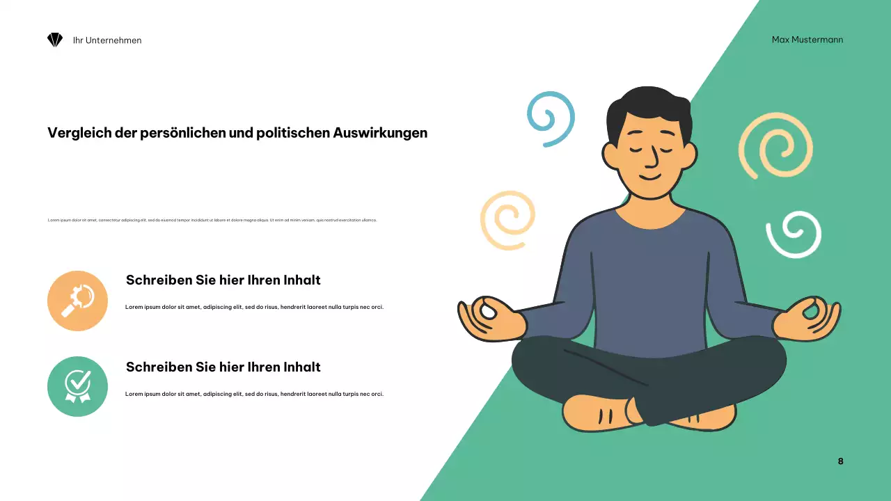 Orange Minimalistische Klimapräsentation