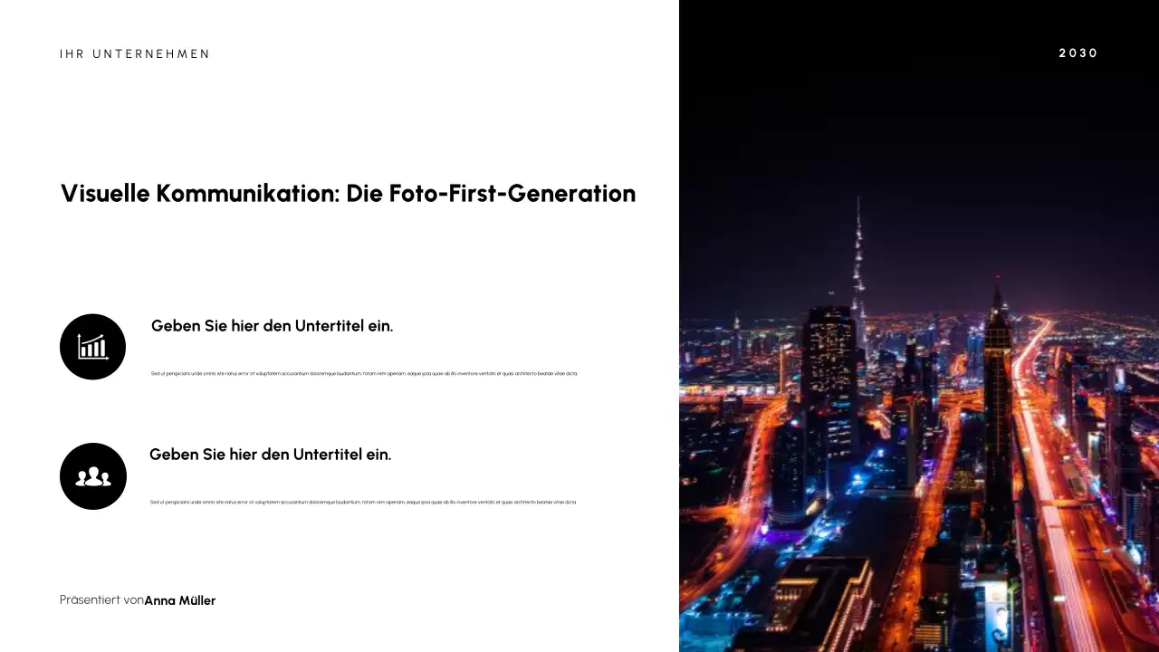 Präsentation der modernen schwarzen Kultur