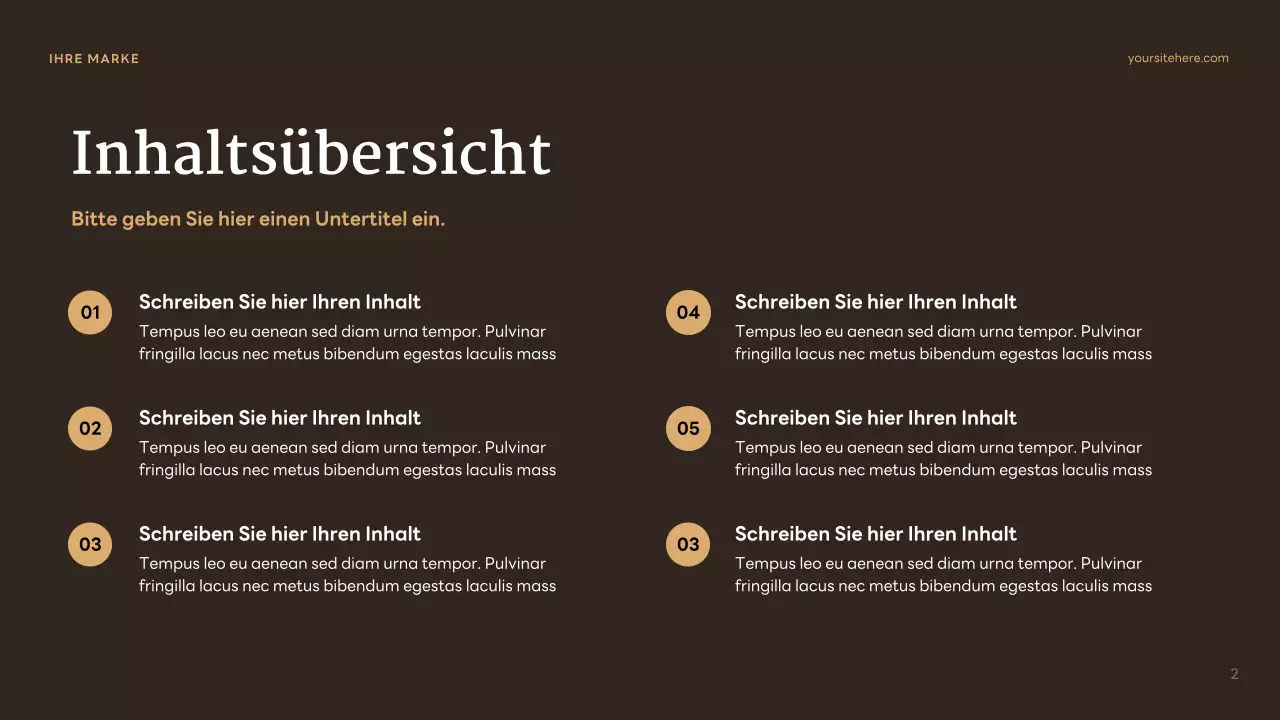 Brauner klassischer Charakter Präsentation