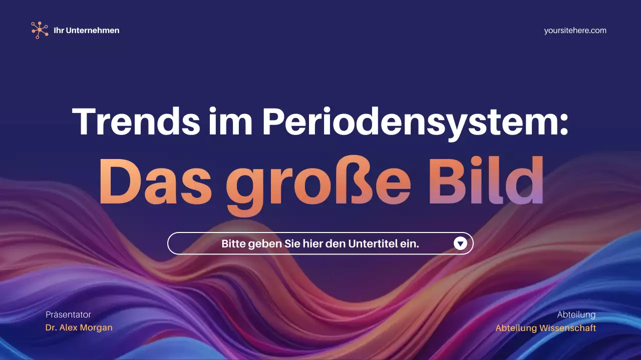 Lila Moderne Wissenschaft Präsentation