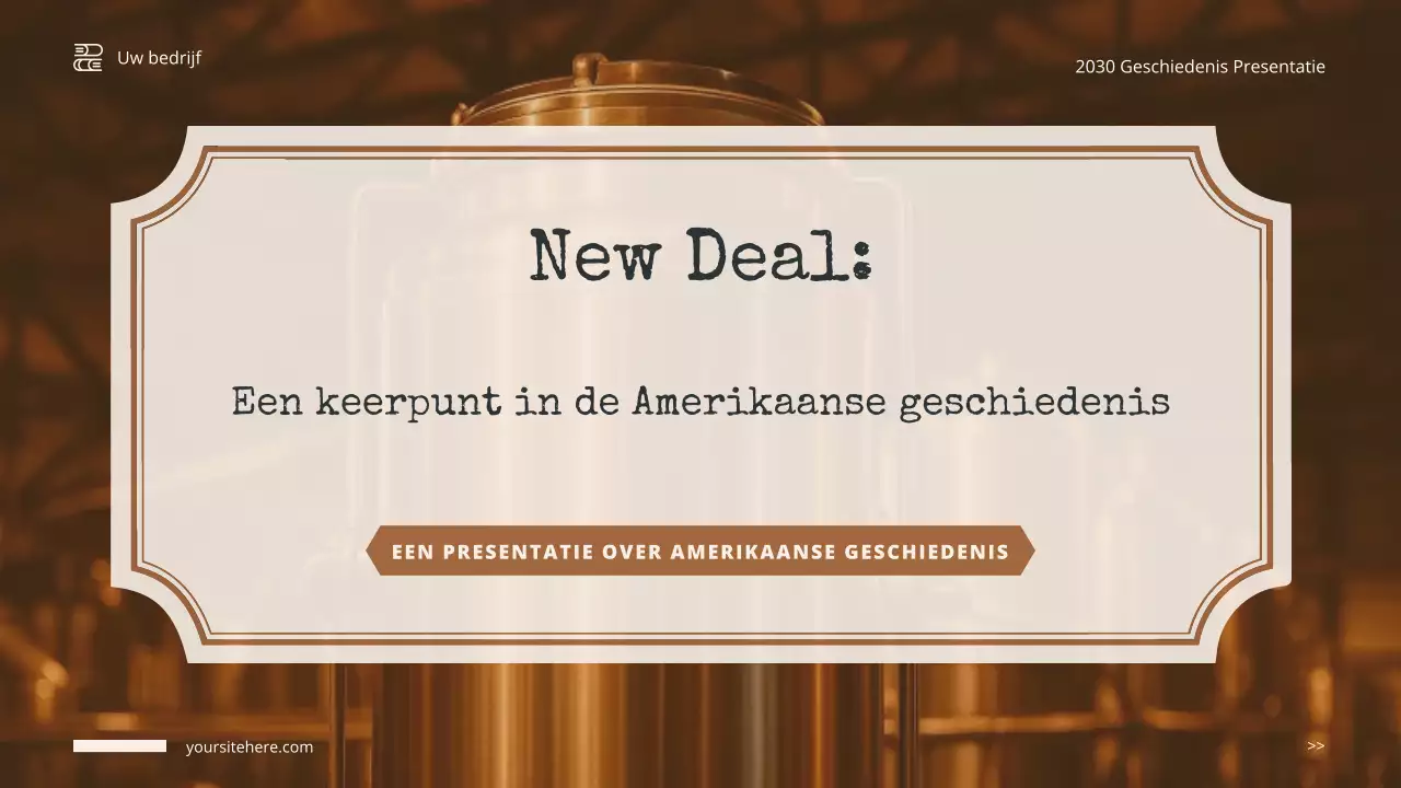 Brown Vintage Geschiedenis Presentatie