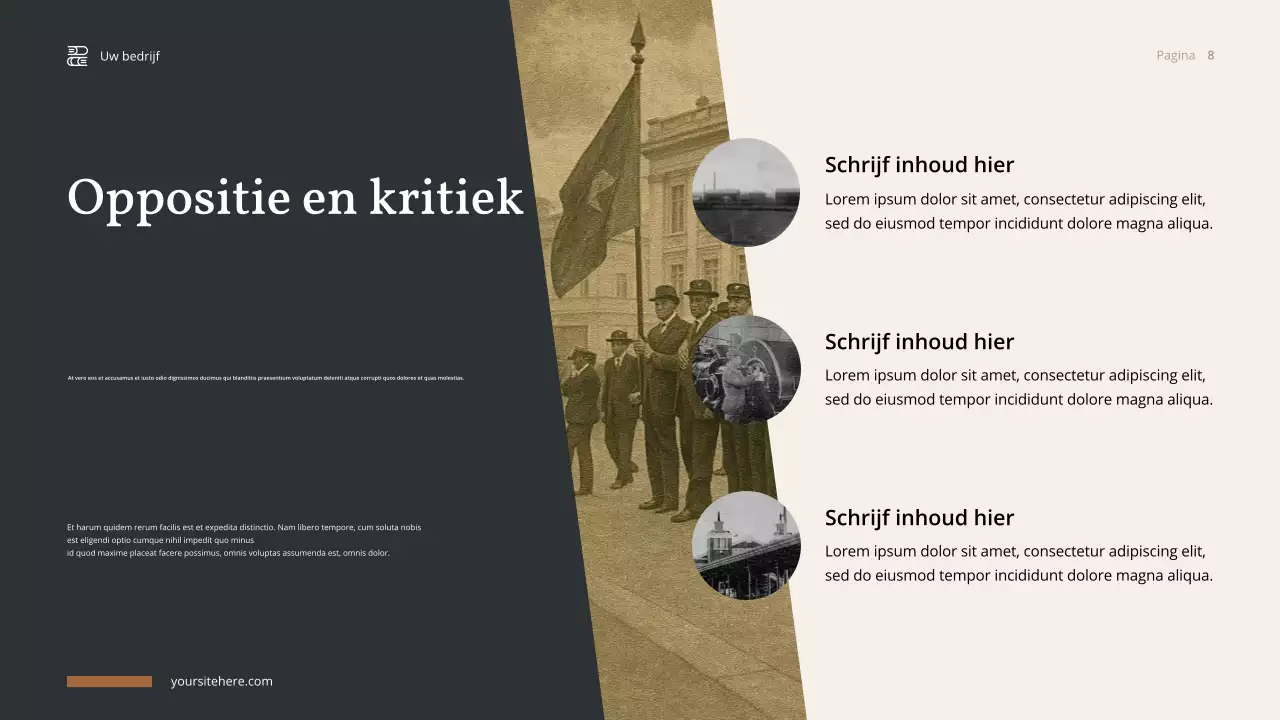 Brown Vintage Geschiedenis Presentatie