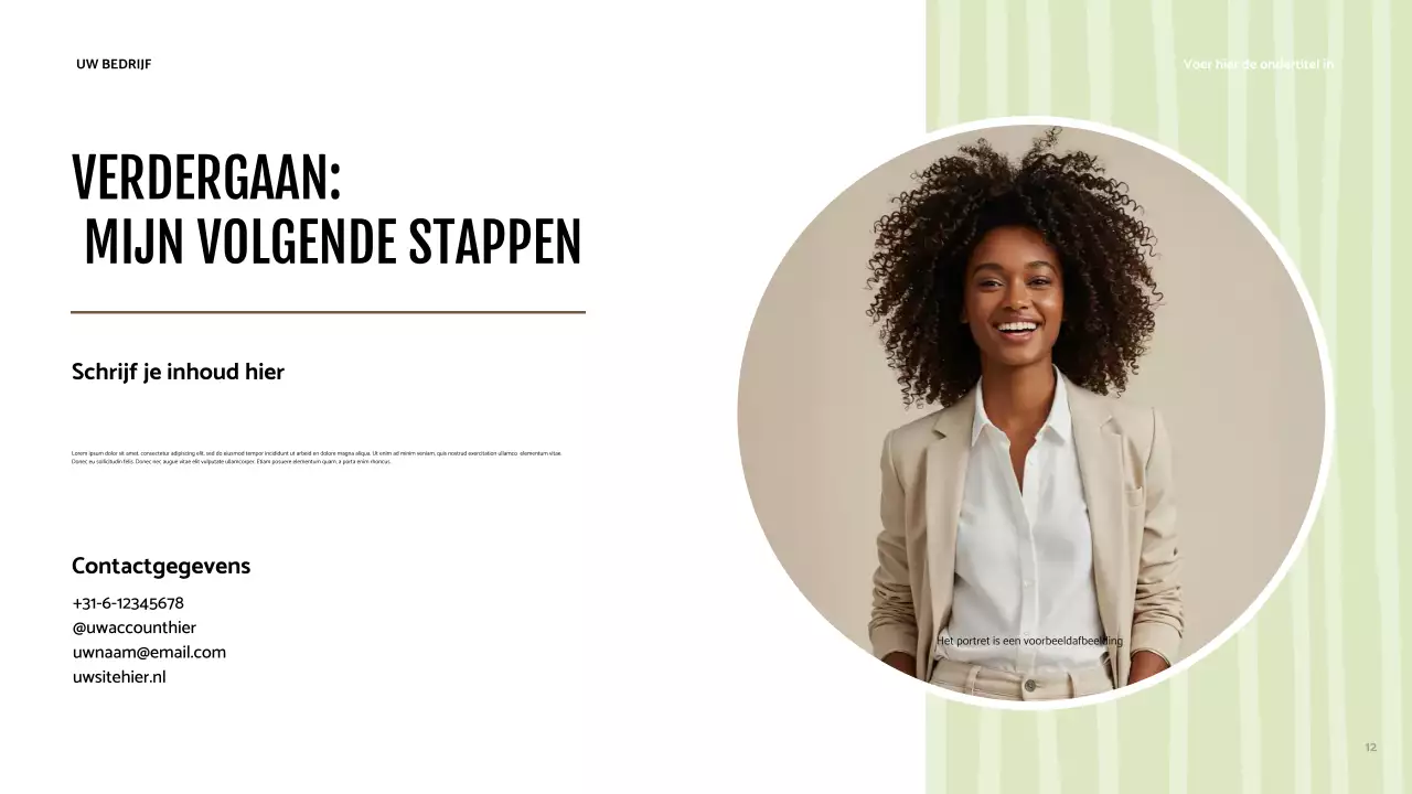 Bruine moderne identiteitspresentatie