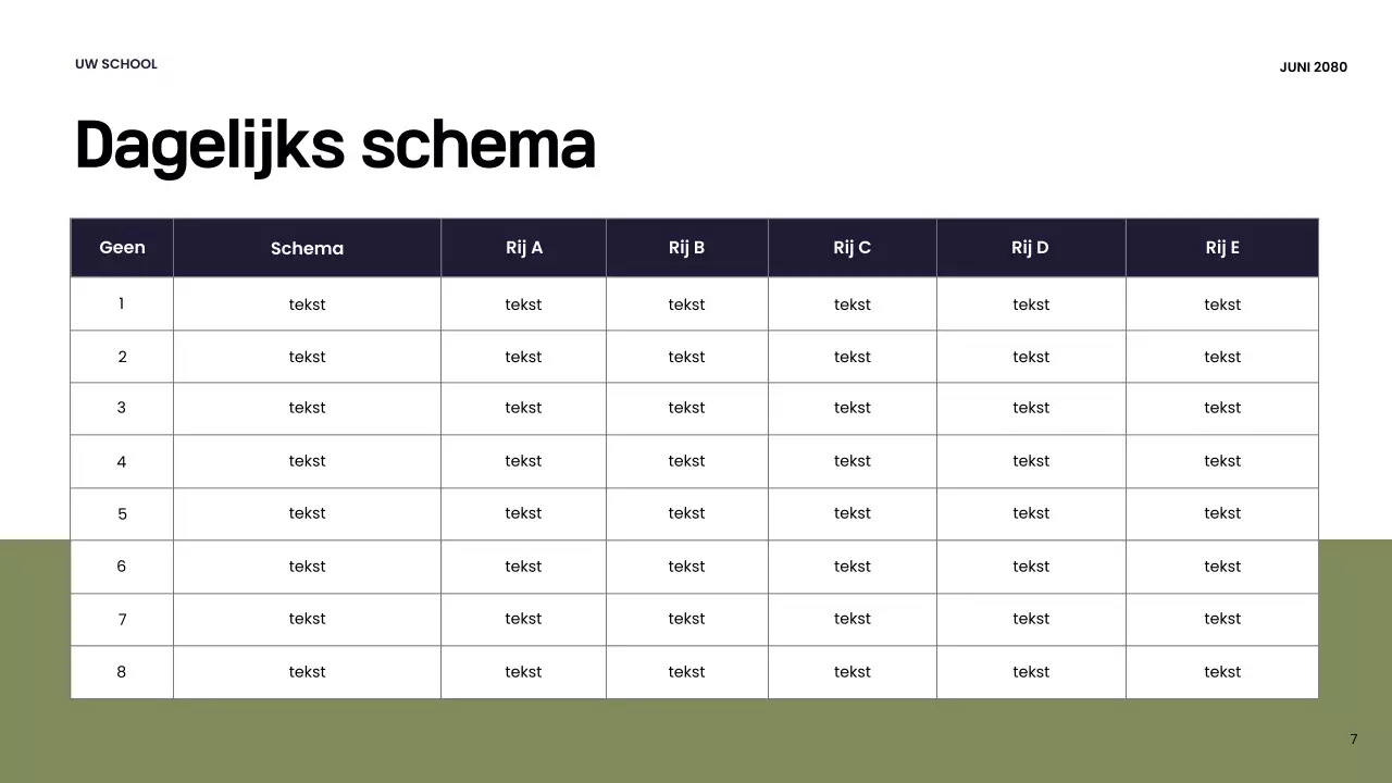 Presentatie van de Oranje Moderne School