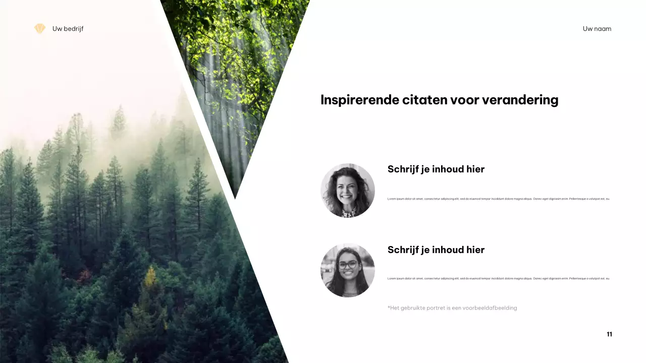 Oranje Minimalistische Klimaatpresentatie