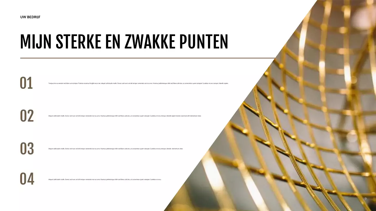 Bruine moderne identiteitspresentatie