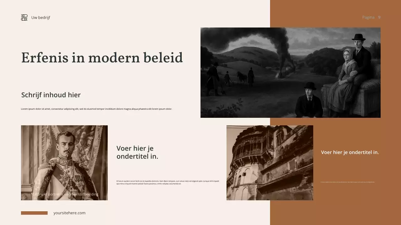 Brown Vintage Geschiedenis Presentatie