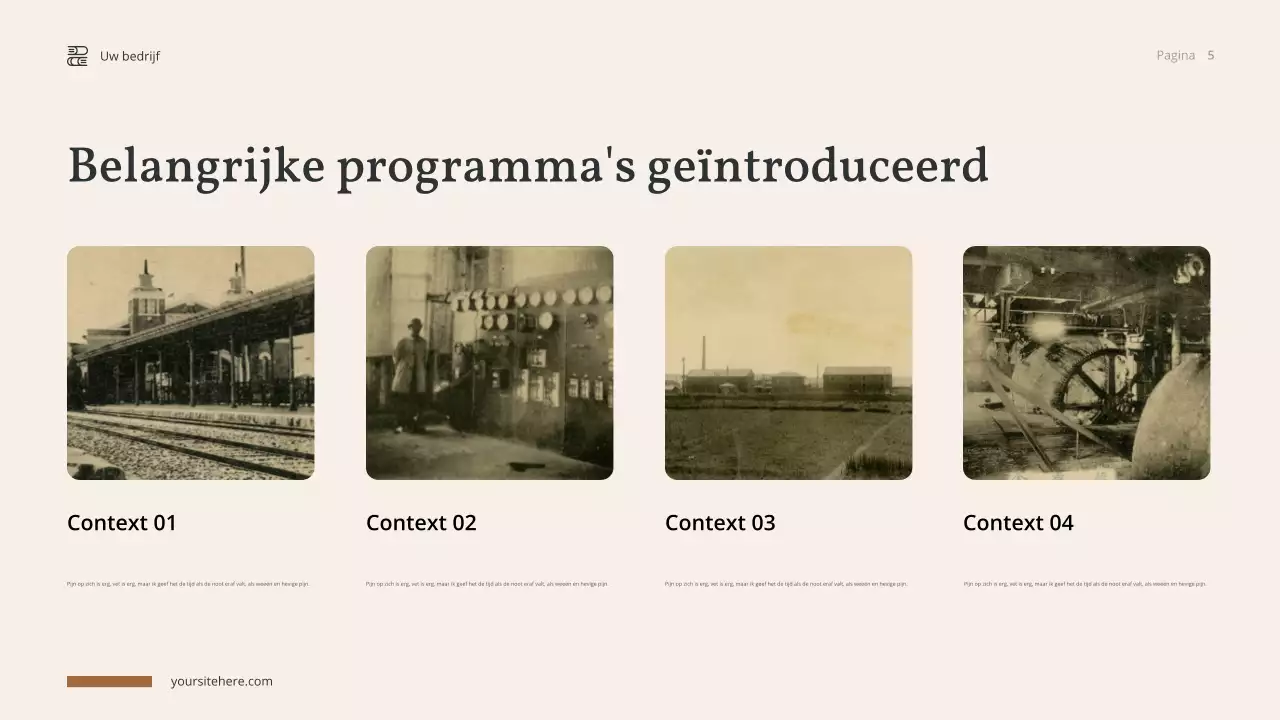 Brown Vintage Geschiedenis Presentatie