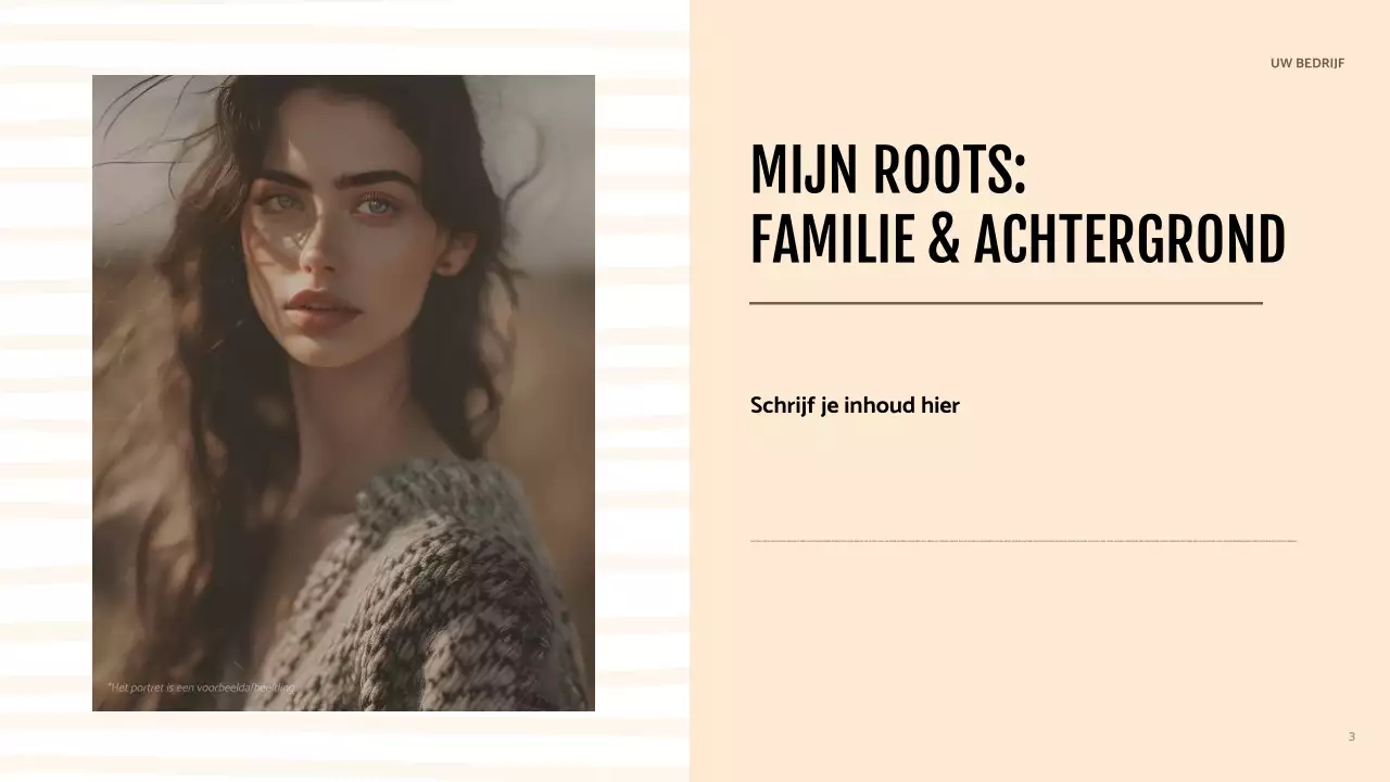 Bruine moderne identiteitspresentatie