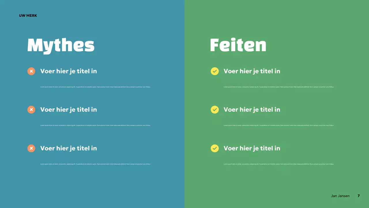 Oranje Vetgedrukte Mentale Gezondheidspresentatie