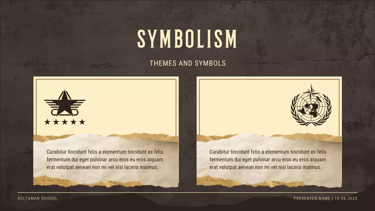 Apresentação de convite para evento histórico vintage bege