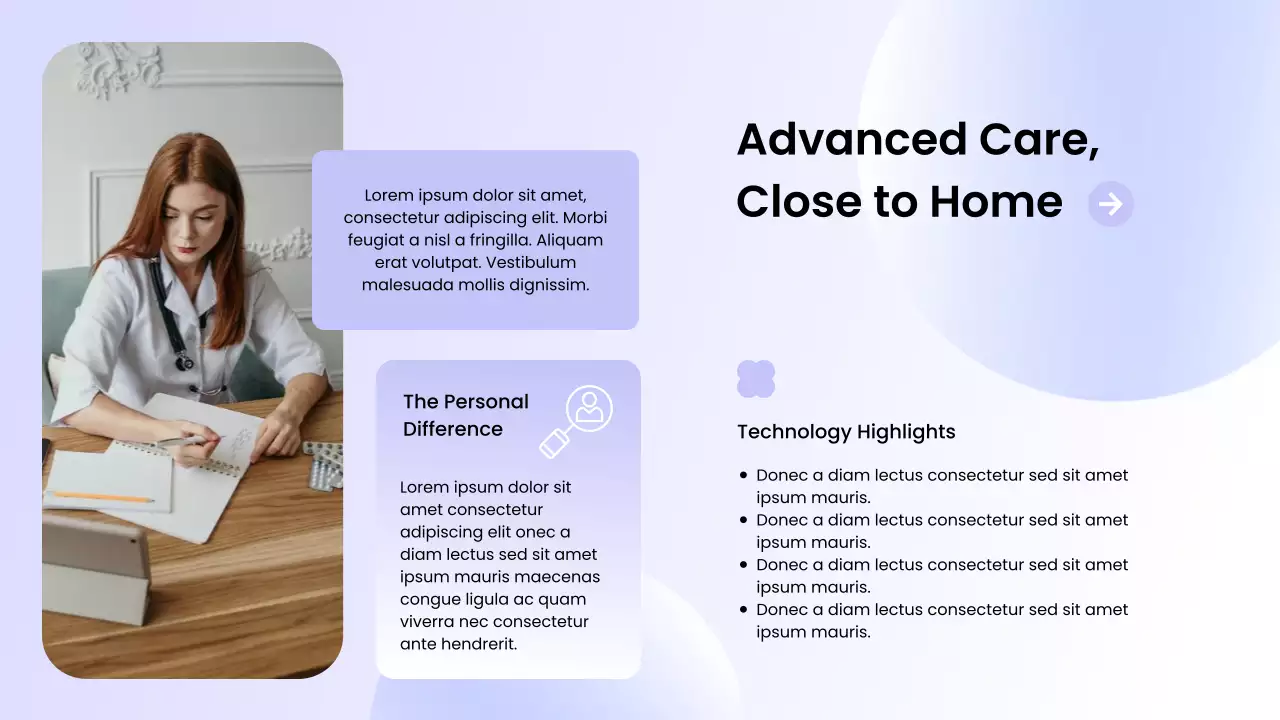 Purple Modern Healthcare Services Promotion Presentation