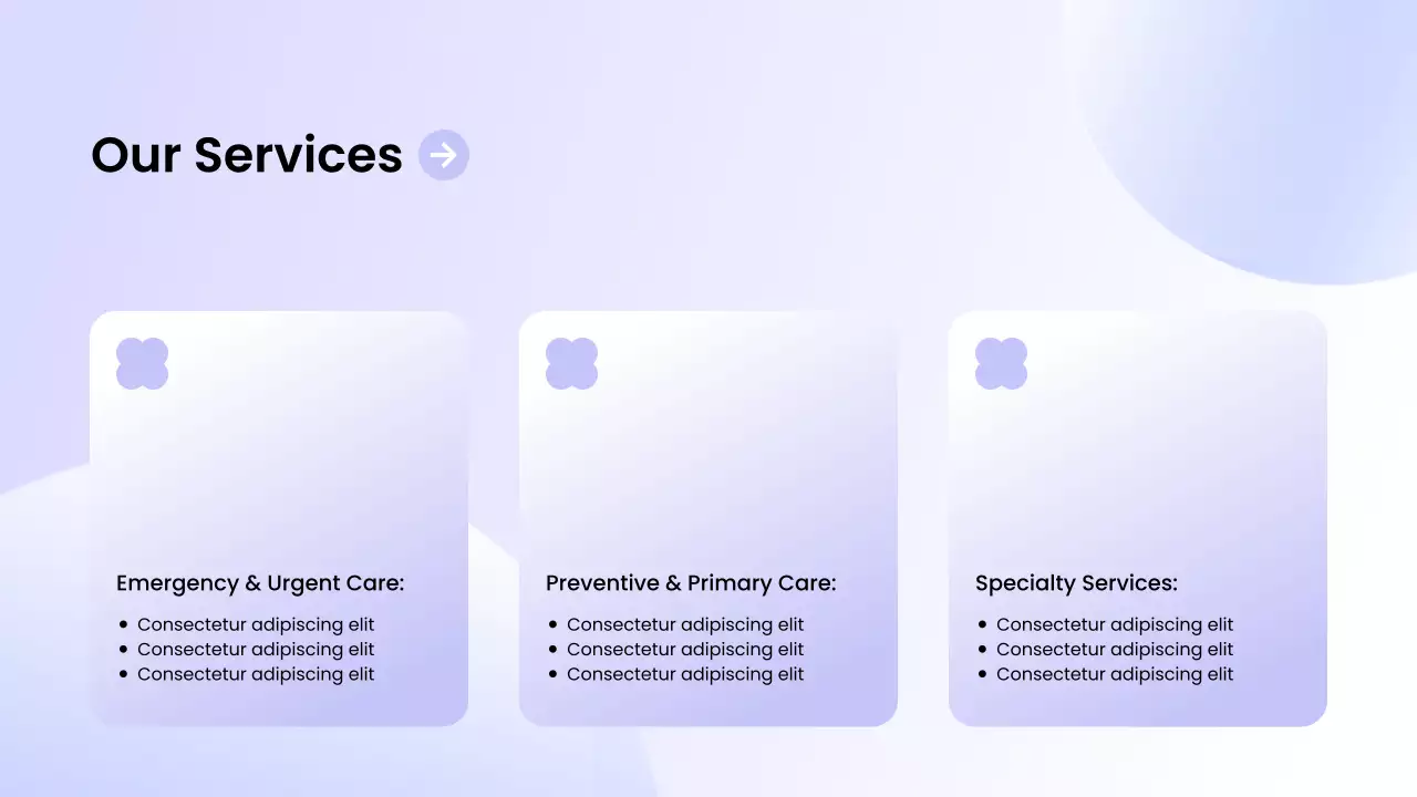 Purple Modern Healthcare Services Promotion Presentation