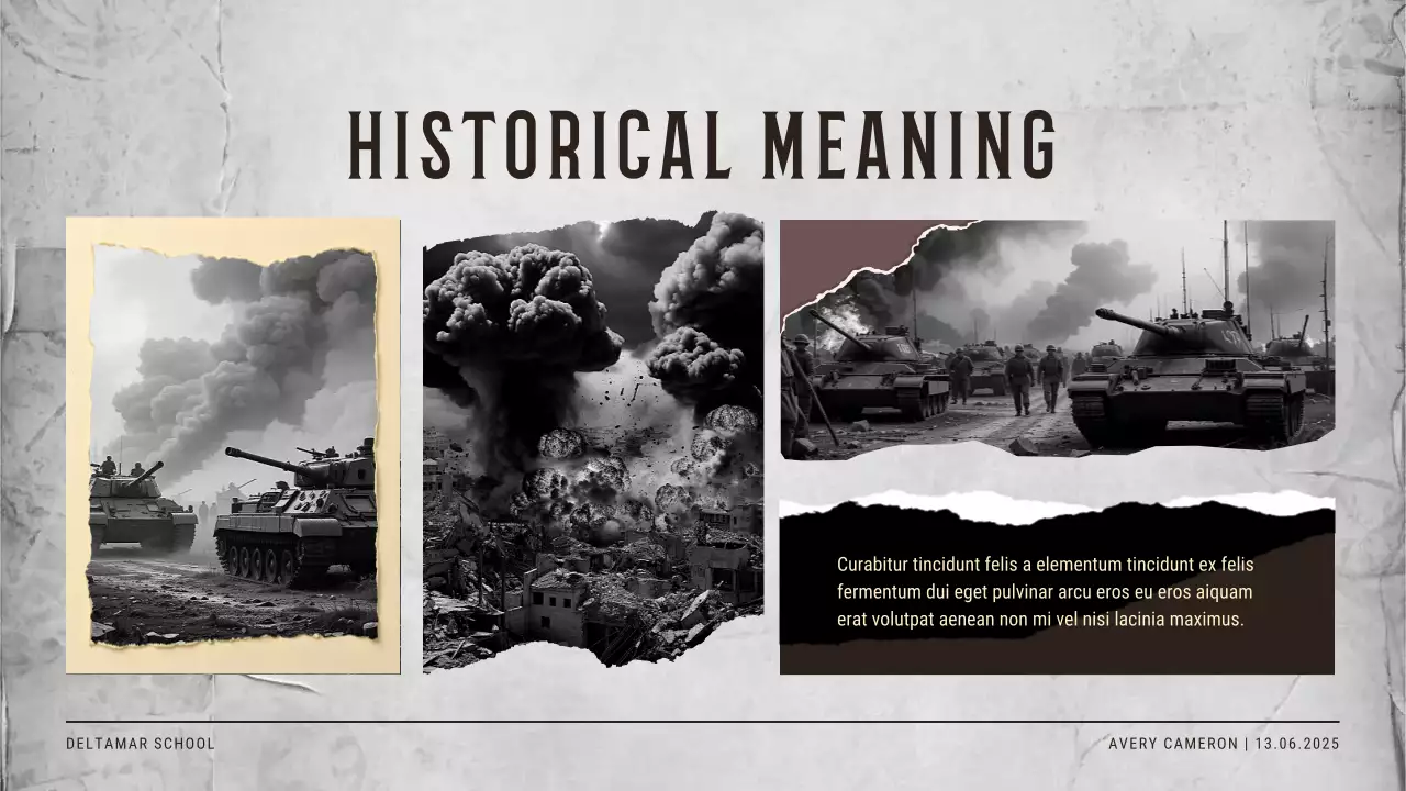 Apresentação de convite para evento histórico vintage bege