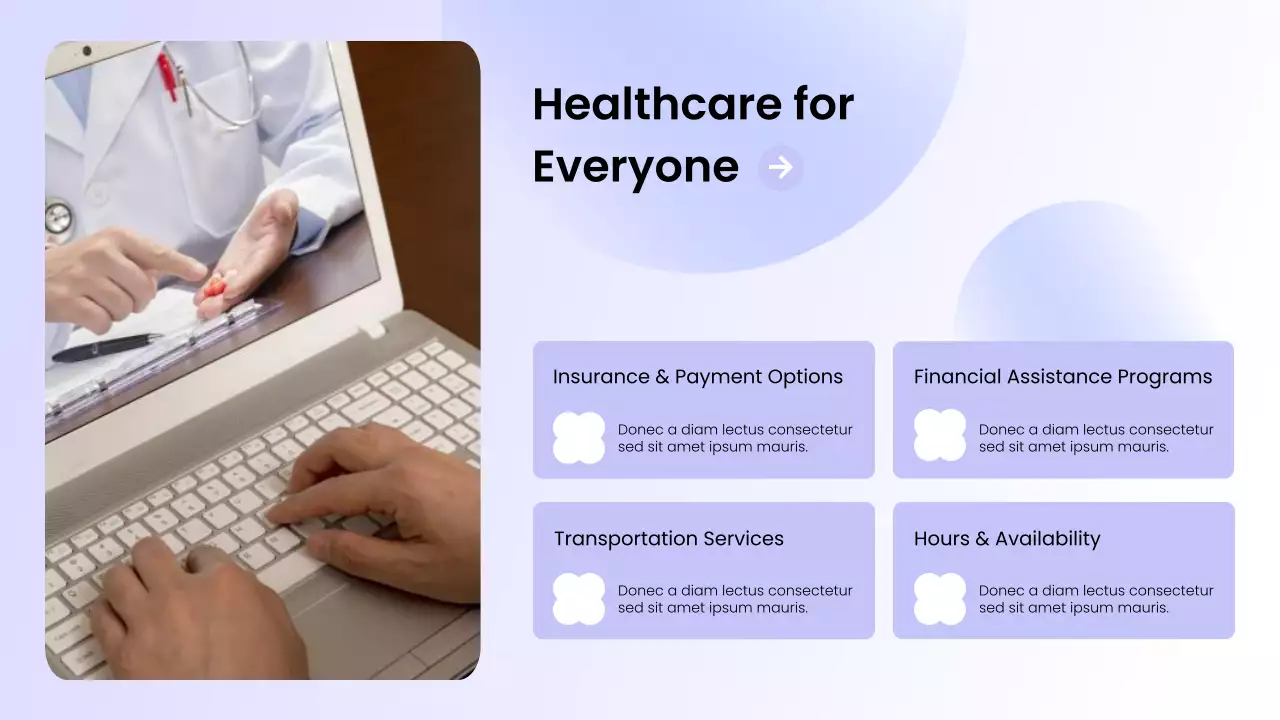 Purple Modern Healthcare Services Promotion Presentation