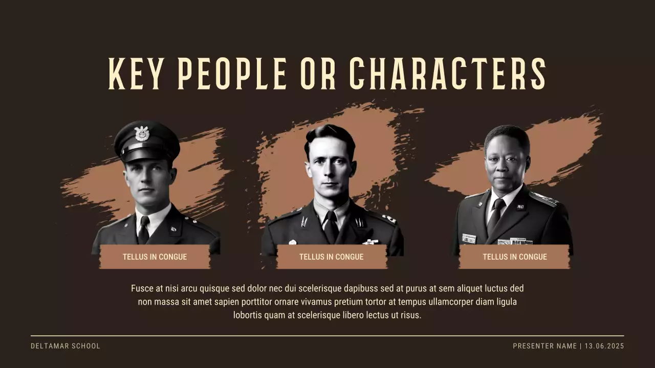 Apresentação de convite para evento histórico vintage bege