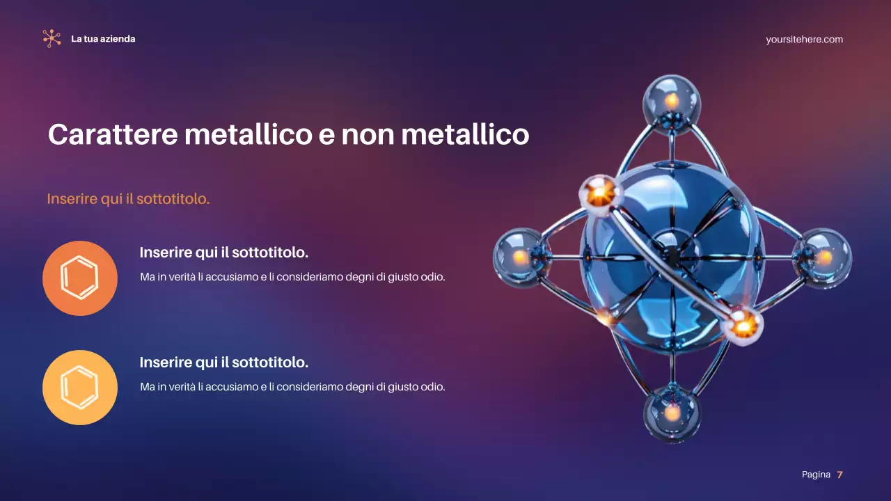Presentazione della scienza moderna viola