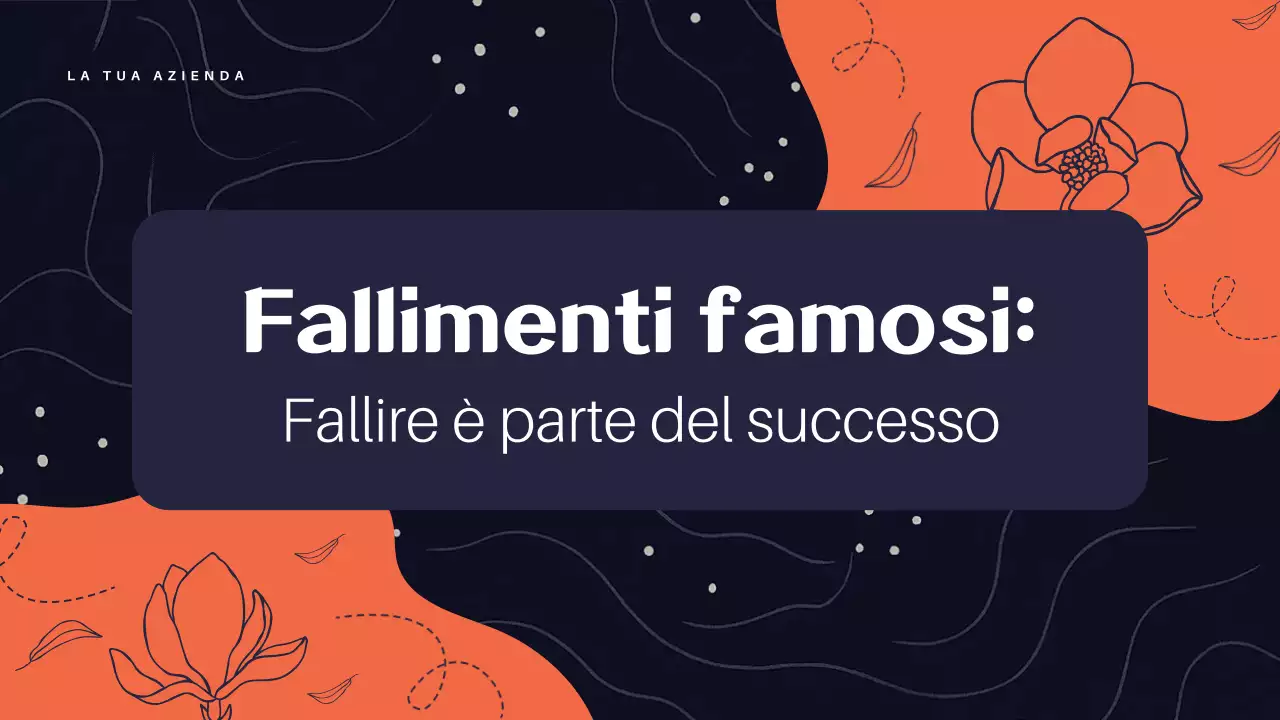 Presentazione della lezione di successo astratta arancione