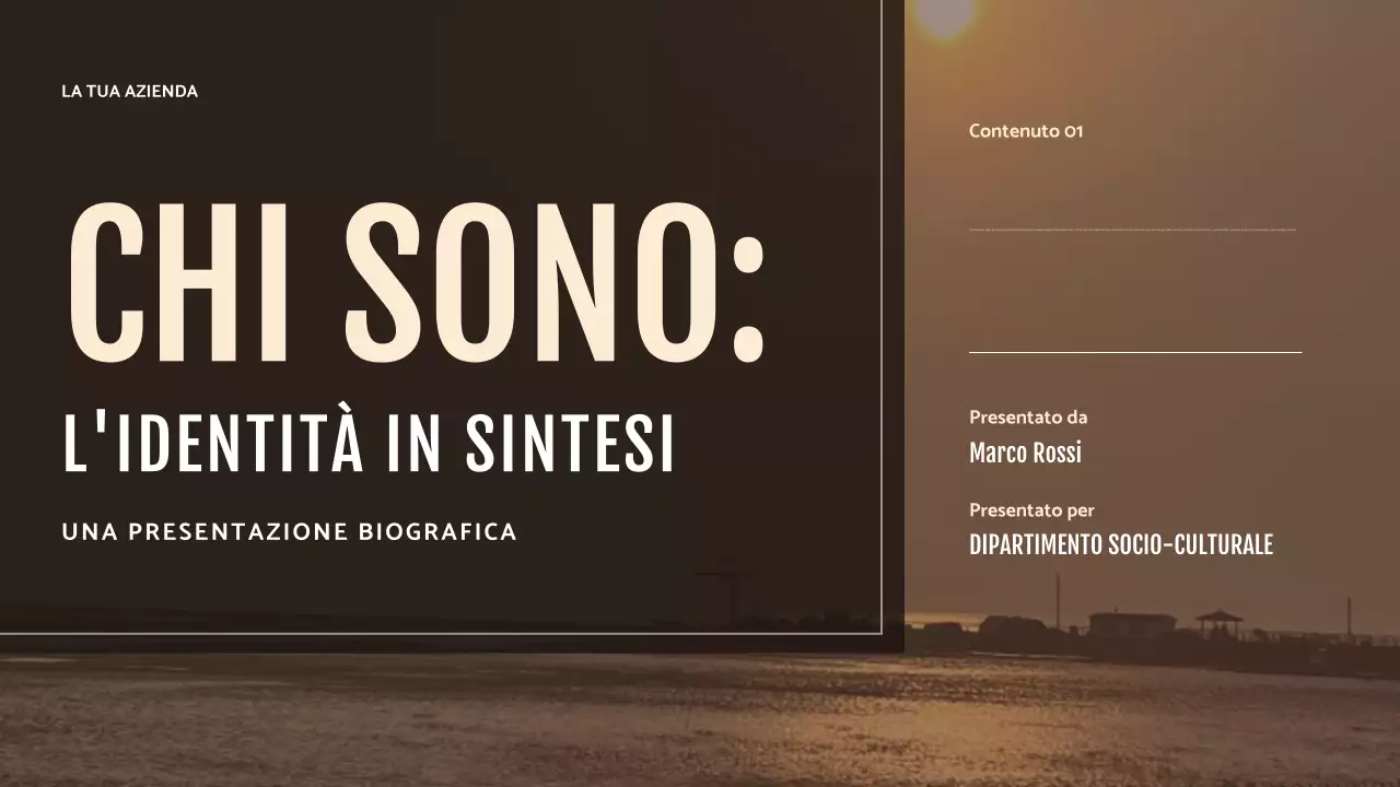 Presentazione dell'identità moderna marrone