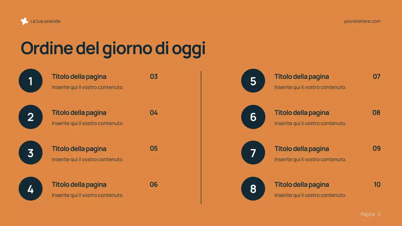 Presentazione della carriera moderna blu