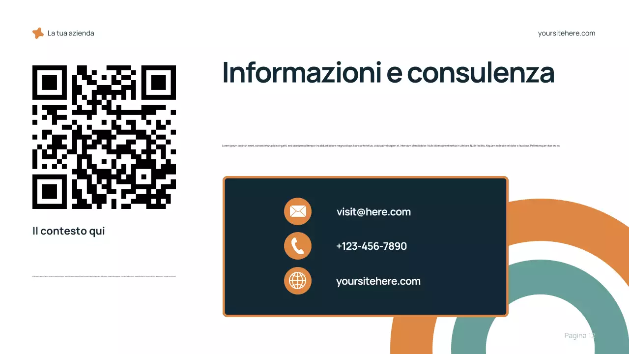 Presentazione della carriera moderna blu