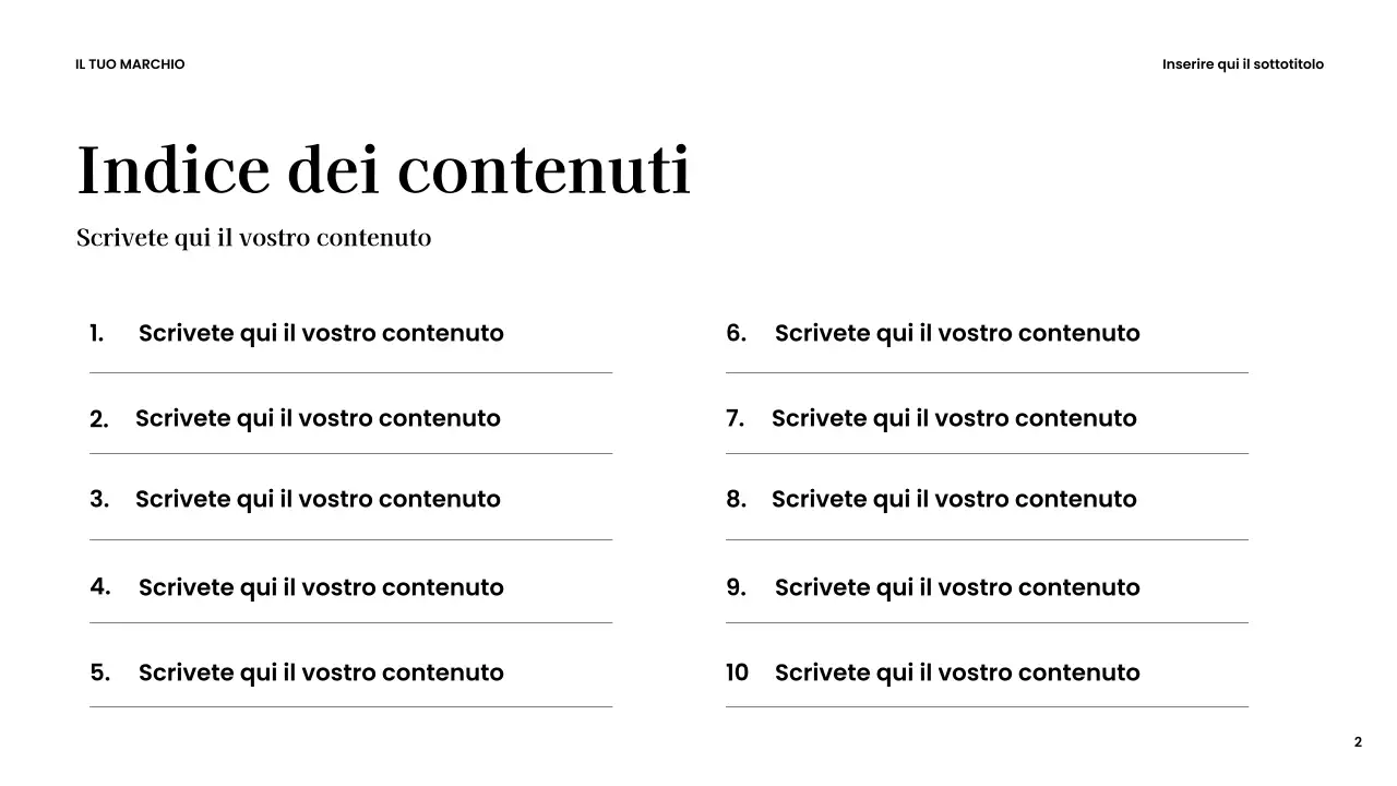 Presentazione creativa moderna marrone