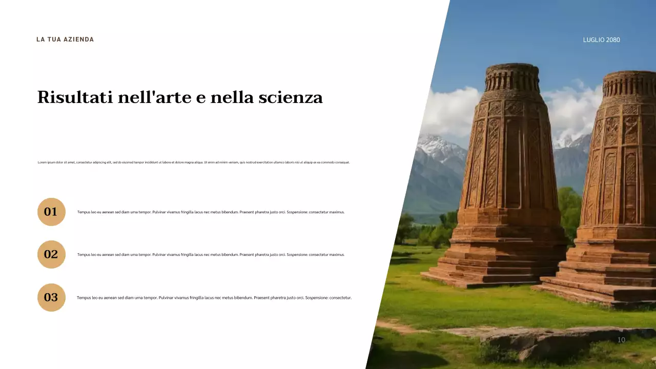 Presentazione della civiltà classica beige