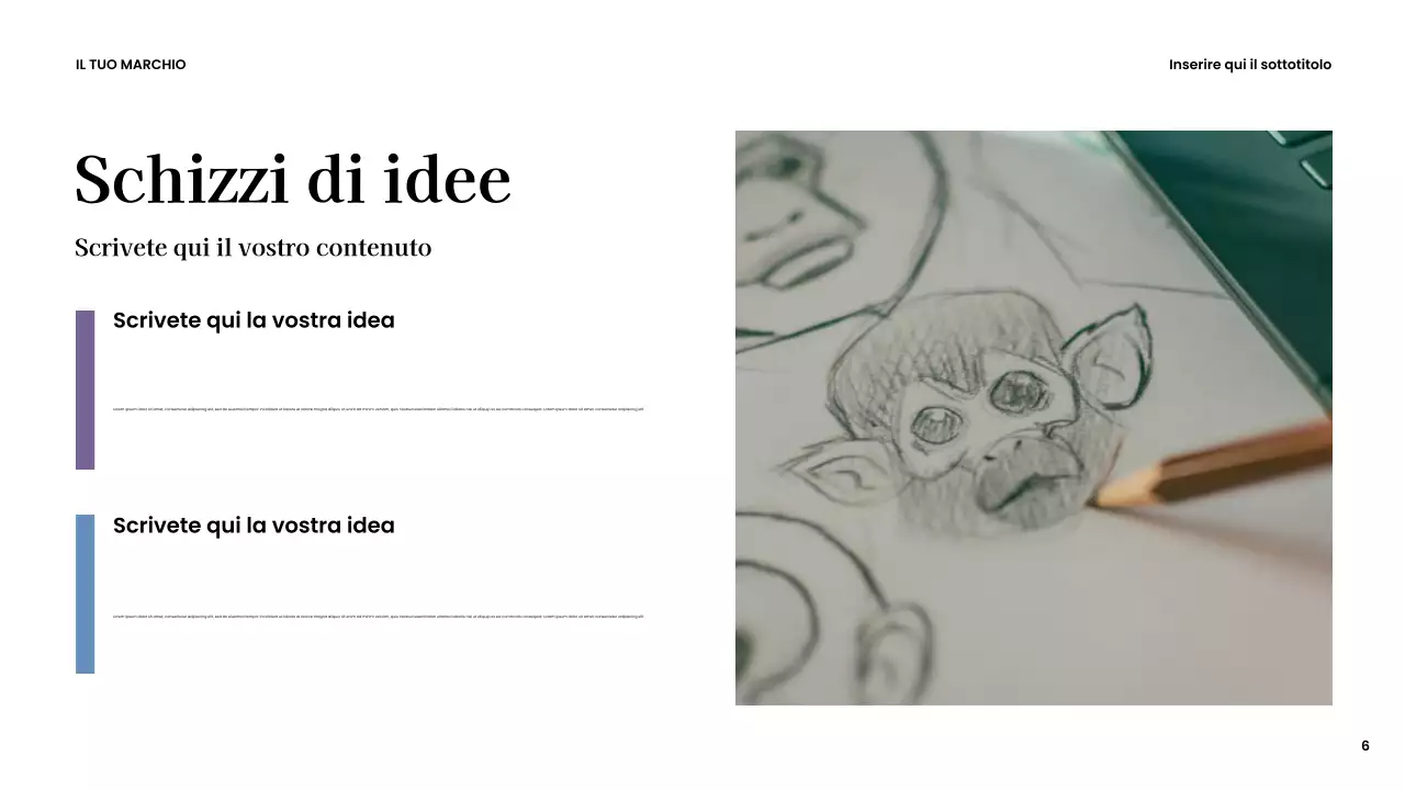 Presentazione creativa moderna marrone