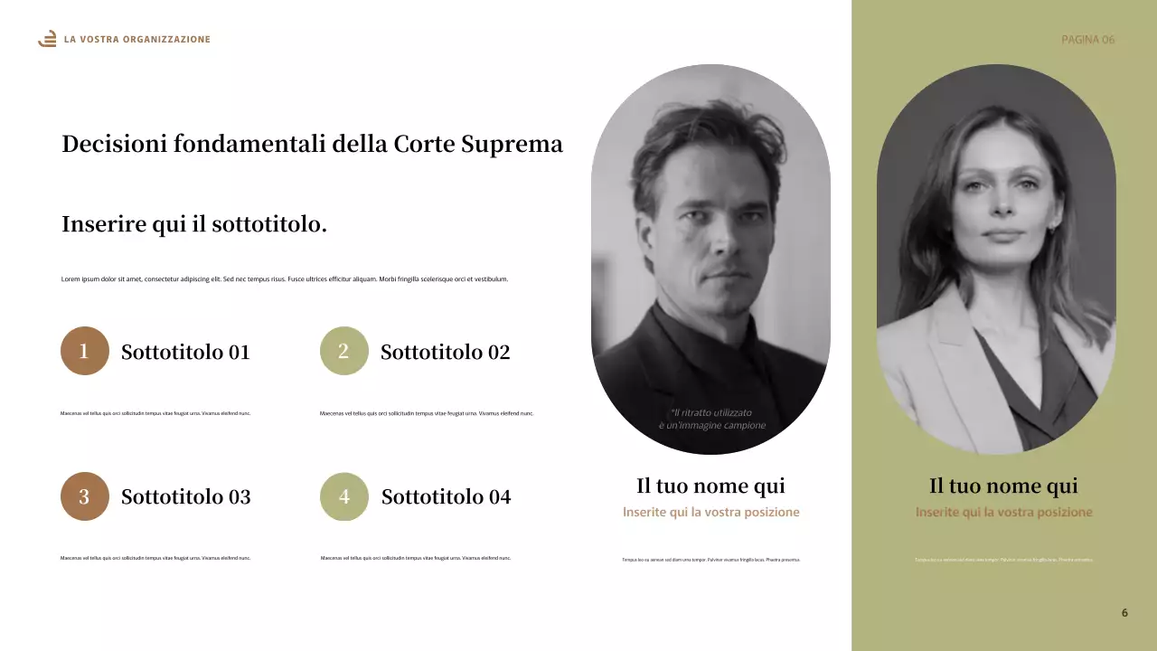 Presentazione di uguaglianza astratta beige