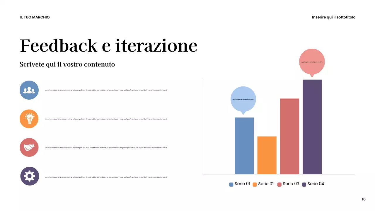 Presentazione creativa moderna marrone