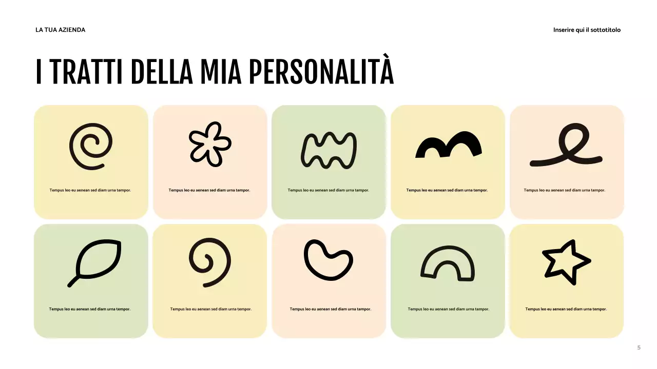 Presentazione dell'identità moderna marrone