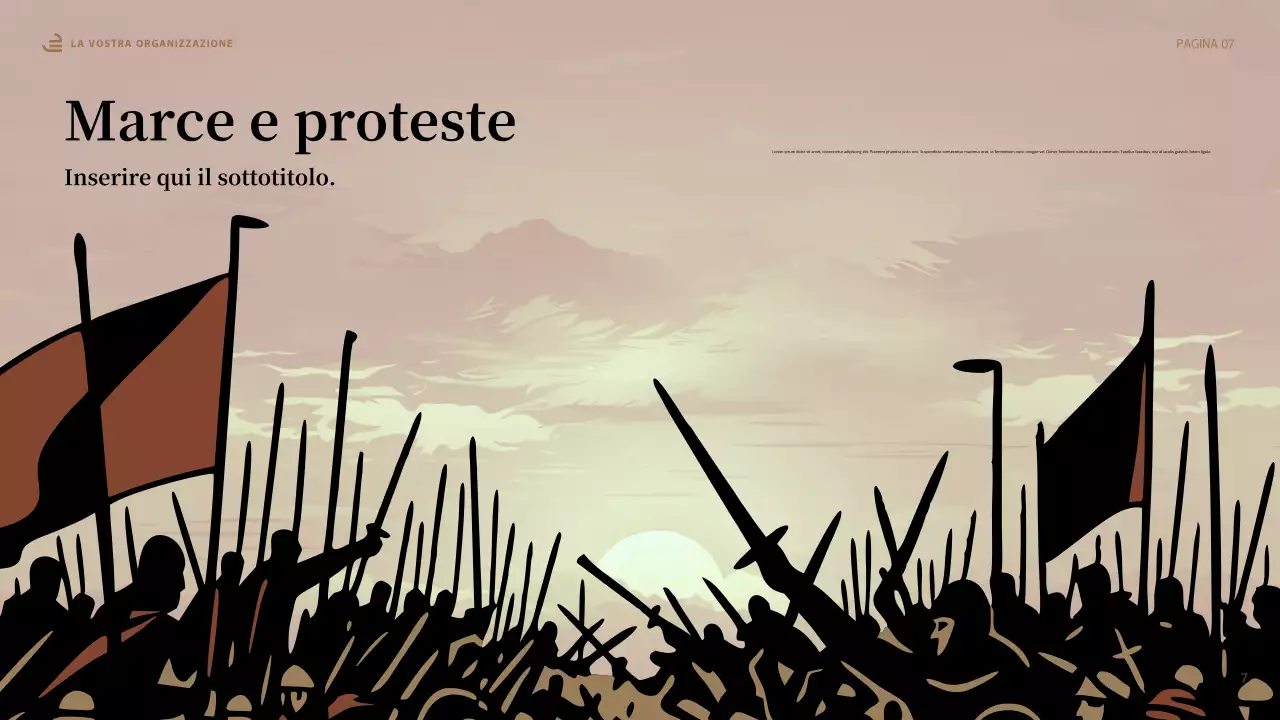 Presentazione di uguaglianza astratta beige