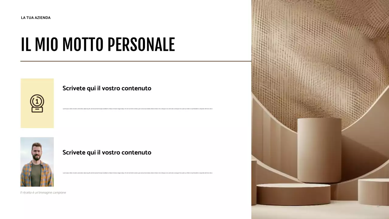 Presentazione dell'identità moderna marrone