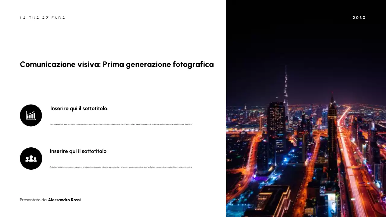 Presentazione della cultura moderna nera