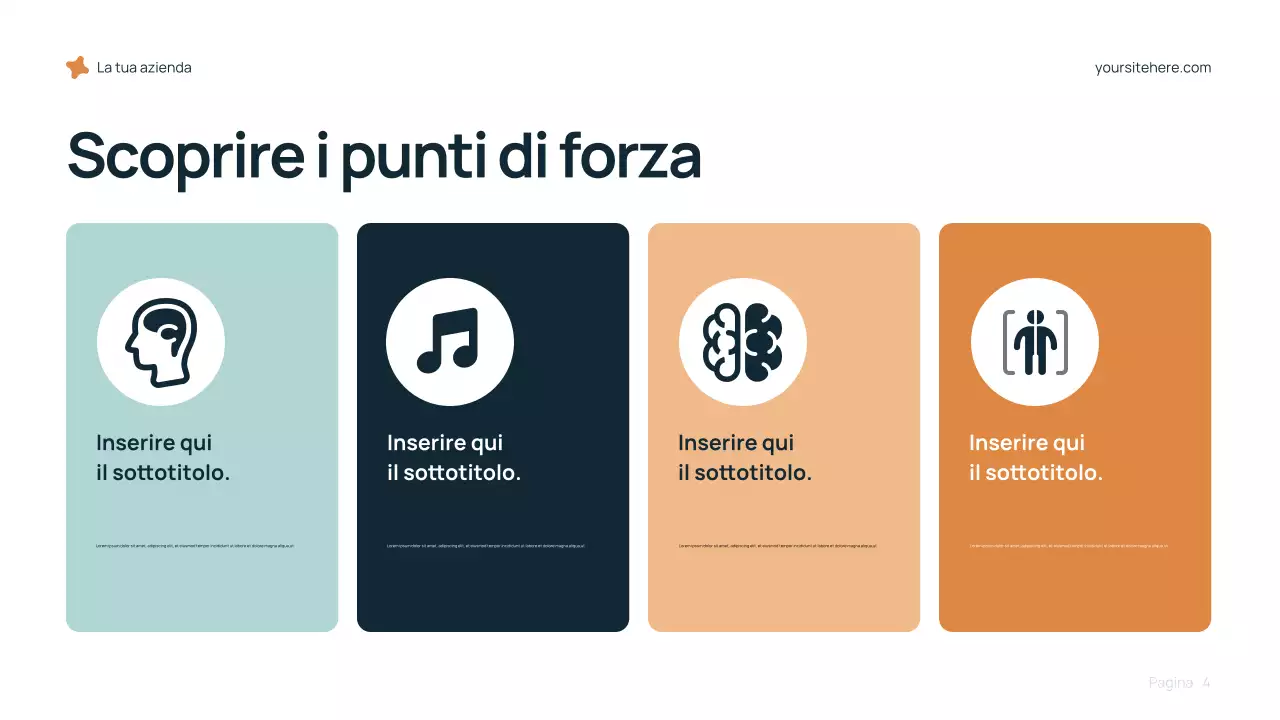 Presentazione della carriera moderna blu