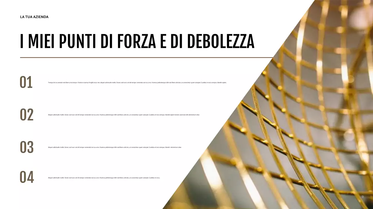 Presentazione dell'identità moderna marrone