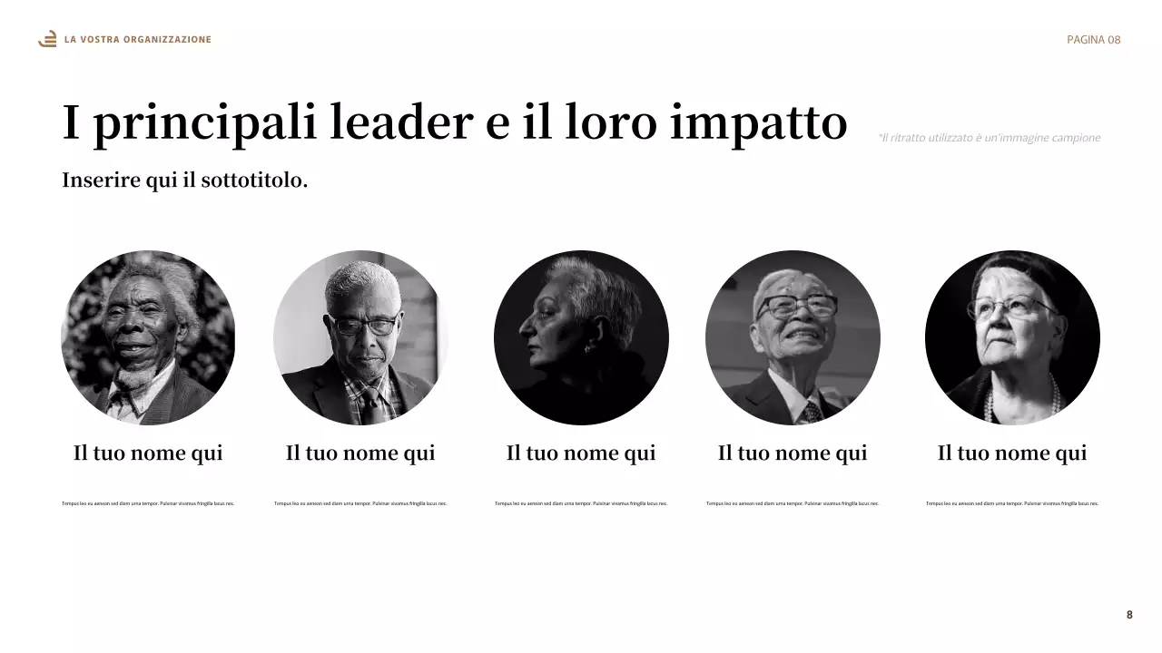 Presentazione di uguaglianza astratta beige