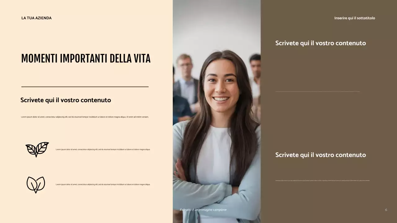 Presentazione dell'identità moderna marrone