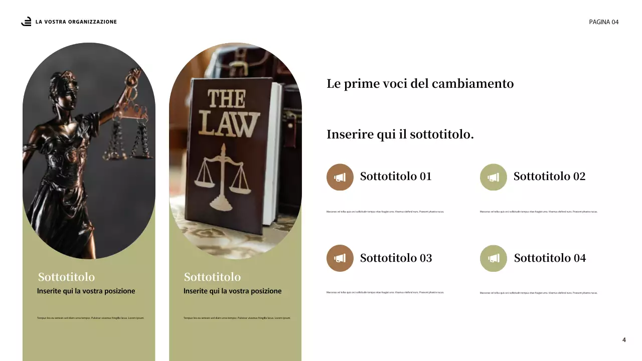 Presentazione di uguaglianza astratta beige